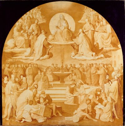 The Triumph of Religion in the Arts, before 1840 by Friedrich Overbeck